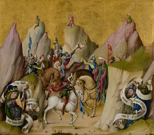 The Meeting of the Three Kings, with David and Isaiah