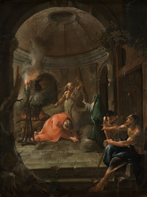 König Saul und die Hexe von Endor