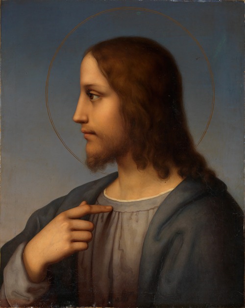 Brustbild Christi im Profil