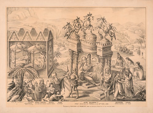 King Salomon’s first session at Thron, at his 12th year of age
