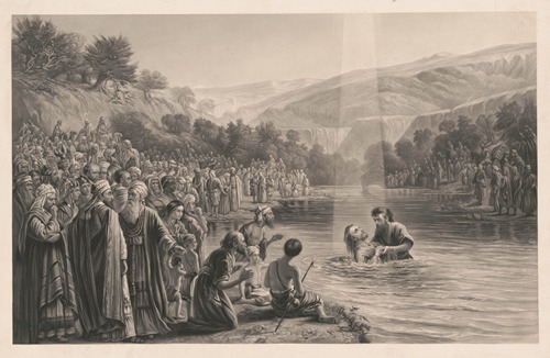 John the Baptist baptising Jesus
