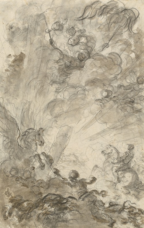 Bradamante Tries to Catch Hold of the Hippogryph (recto)