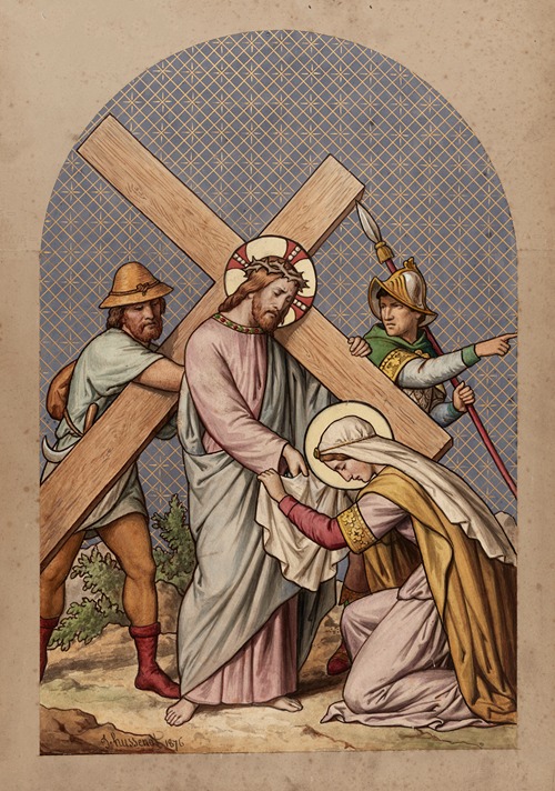 Veronica wipes the face of Jesus