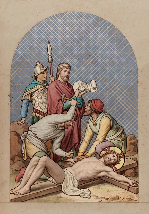 Jesus is nailed to the Cross