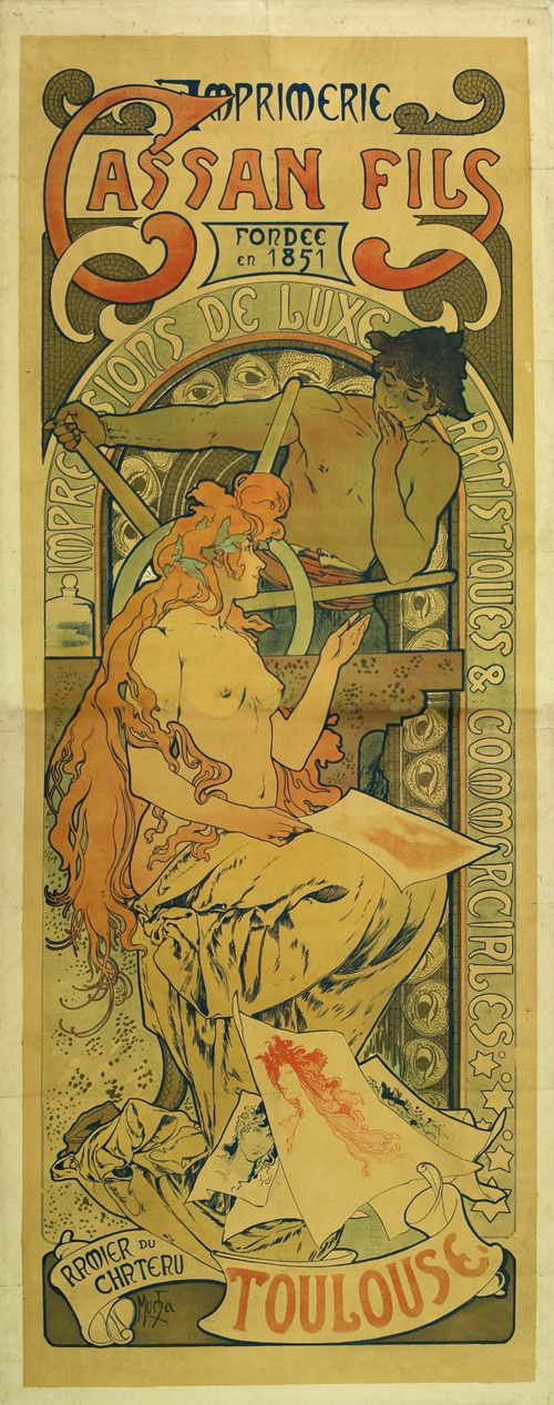 Imprimerie Cassan Fils Fondée en 1851 Impressions de Luxe Artistiques & Commerciales Ramier du Chateau Toulouse