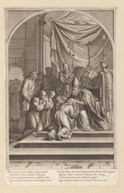 Saint Bruno takes the monastic habit of the Carthusians