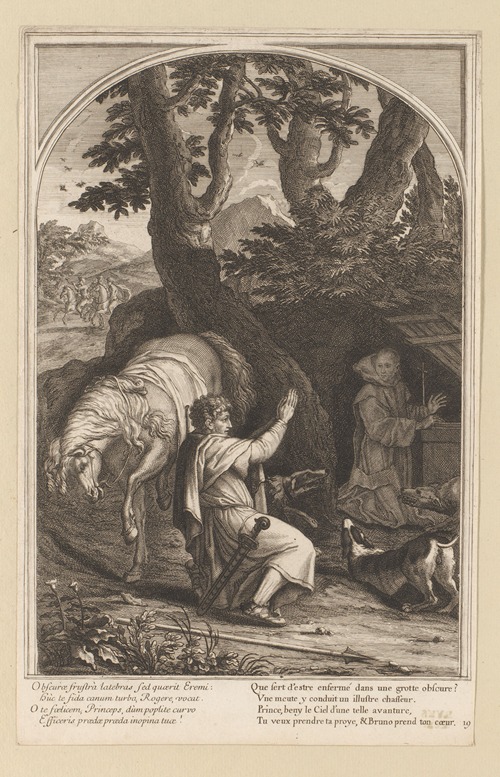 Meeting between Saint Bruno and Comte Roger