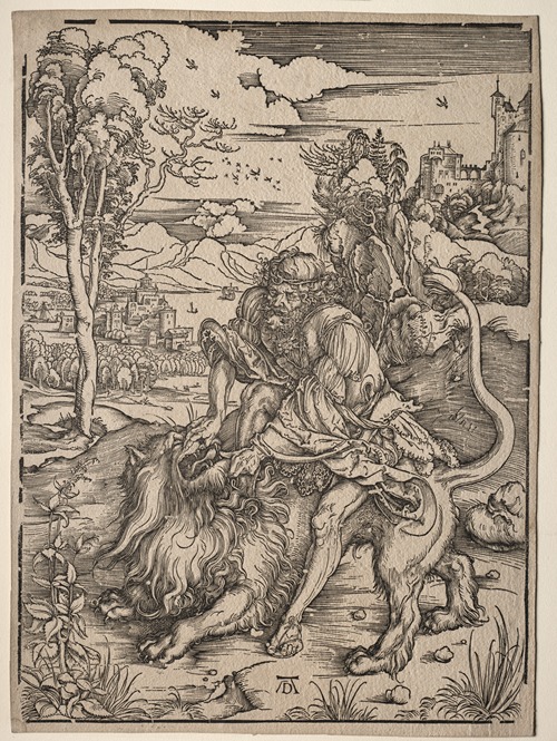 Samson Killing the Lion