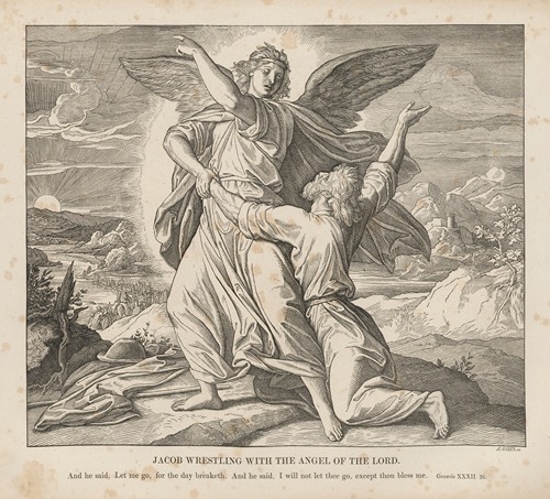 Jacob wrestling with the Angel