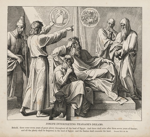 Joseph interpreting Pharaoh’s dream
