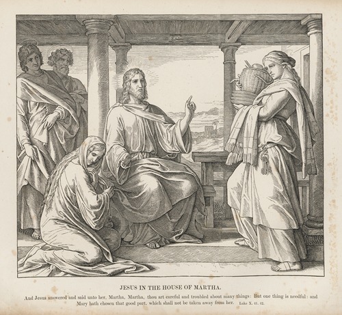 Jesus in the house of Martha