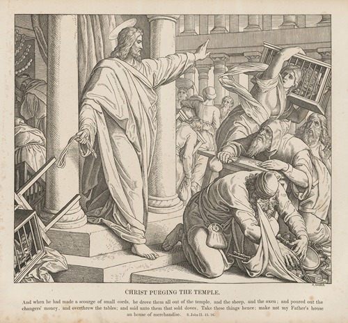 Christ purging the Temple