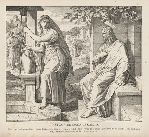 Christ and the woman of Samaria