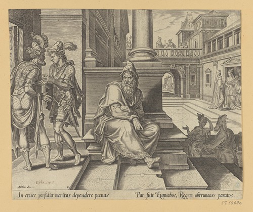 Mordecai Overhearing the Treason of Bigthan and Teresh