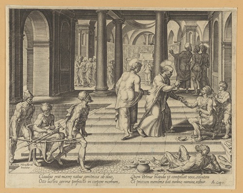 St Peter Healing The Lame at The Beautiful Gate