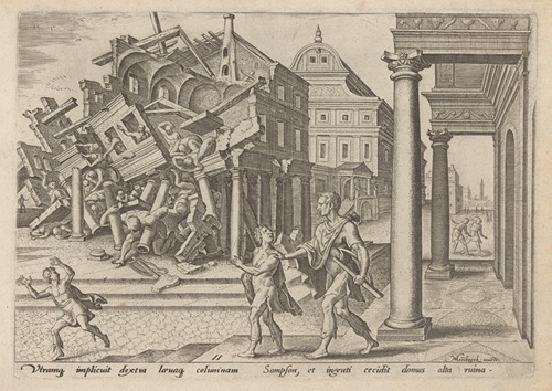 Samson Let Out of Prison And Destroying The Temple of The Philistines
