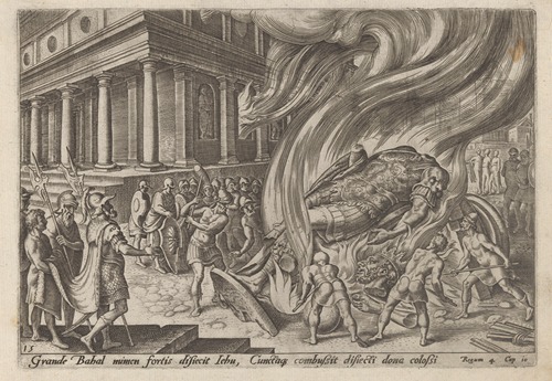 Jehu Destroying The Temple and Statue of Baal