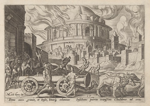 The Chaldeans Carrying Away the Pillars of The Temple of Jerusalem