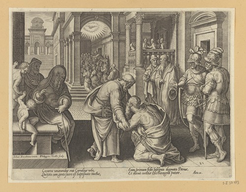 Cornelius Kneeling Before St Peter