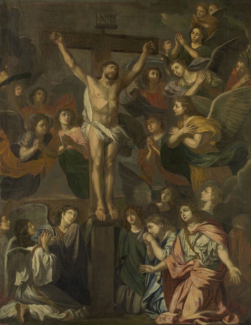 Crucified Christ surrounded by Angels