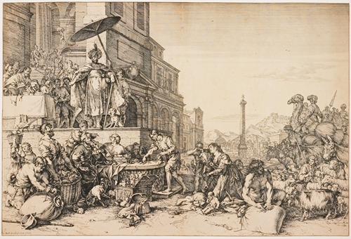 Joseph Distributing Grain in Egypt