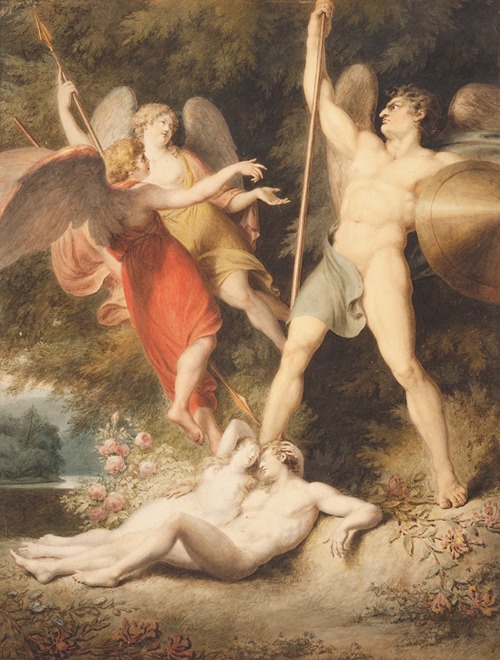 Lucifer in the Bower of Adam and Eve, from Book IV of Milton’s ‘Paradise Lost’