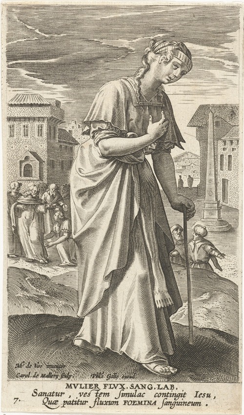 The bleeding woman