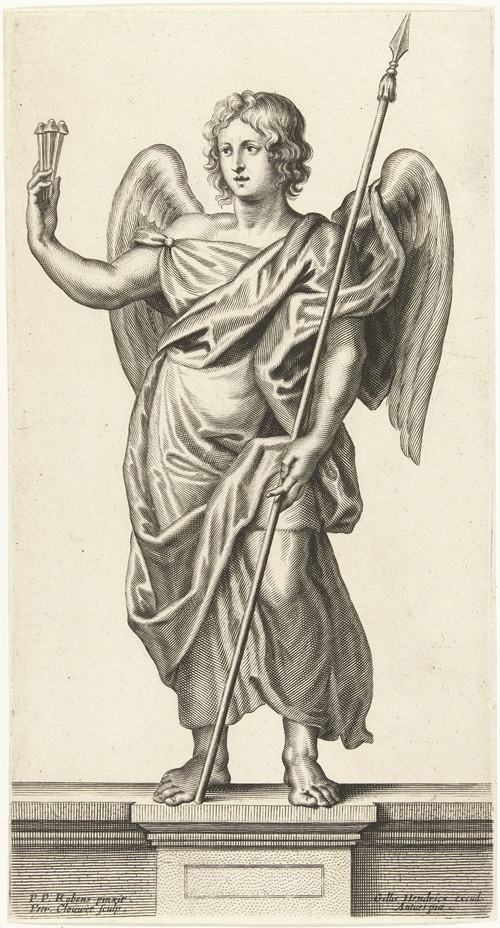 Angel with lance and nails