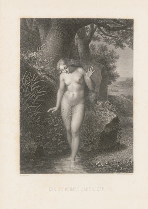 Eve se mirant dans l’eau