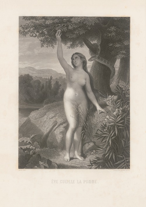 Eve cueille la pomme