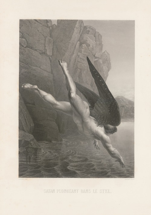 Satan plongeant dans le Styx