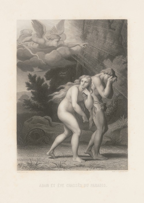 Adam et eve chassés du paradis