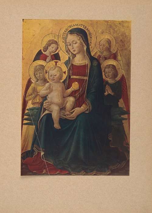 Bartolomeo‎ ‎Caporali,‎ ‎Madonna‎ ‎col‎ ‎Bambino‎ ‎e‎ ‎angeli