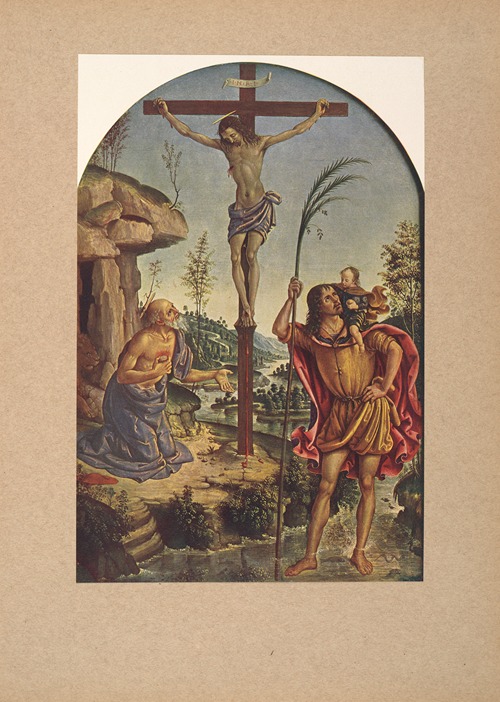 Pintoricchio, Crocifisso e santi