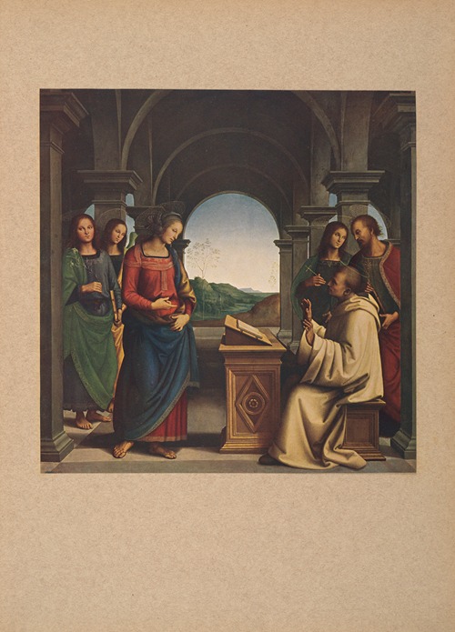 Perugino, Visione di S. Bernardo