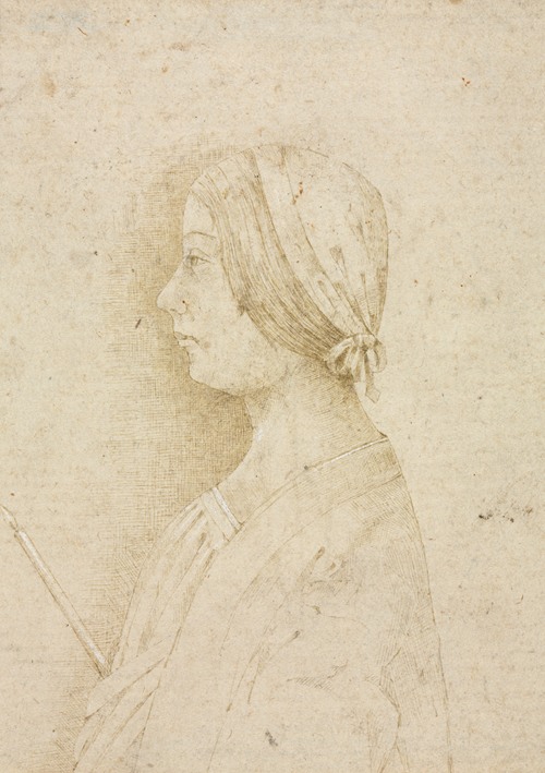 Profile of a Girl Holding a Candle