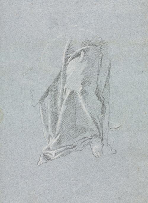 Verona Sketchbook: Drapery with foot (page 83) (1760)