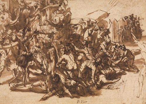 Poros Assailed by the Macedonian Army (recto) (c. 1545/47)