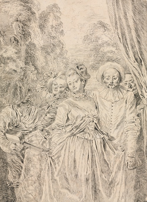 Pleasures of Love, Ca. 1718-1719' Giclee Print - Jean Antoine