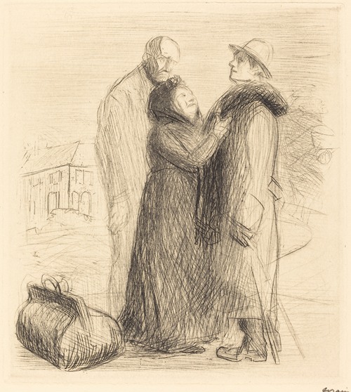 The Departure of the Prodigal Son (first plate, vertical), probably 1912-1913