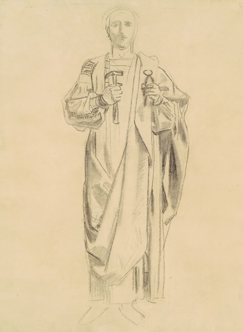 Study for ‘Dogma of the Redemption – Frieze of Angels’ (recto)