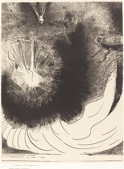 Et il tombe du ciel une grande etoile ardente (And there fell a great star from heaven burning as it were a lamp)