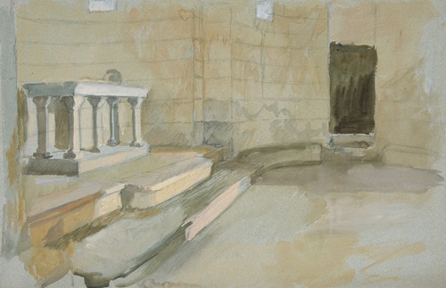 Study for The Quest of the Holy Grail (series of fifteen paintings for the Boston Public Library, completed in 1901)