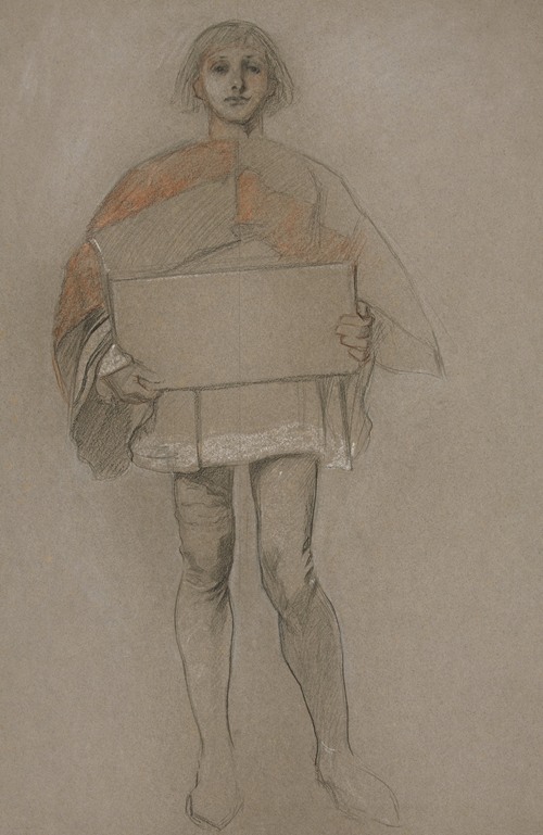 Study for ‘The Reconciliation,’ one of a series of paintings executed for the Royal Exchange, London, 1896