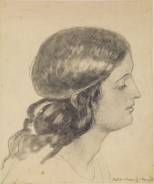 Oure Ladye of Saturday Night – Study of Head of Angel holding Bowl of Water