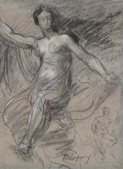 Allegory of France (La France sous les traits d’une nymph), study for France Enlightening the World and Protecting Agriculture and Science