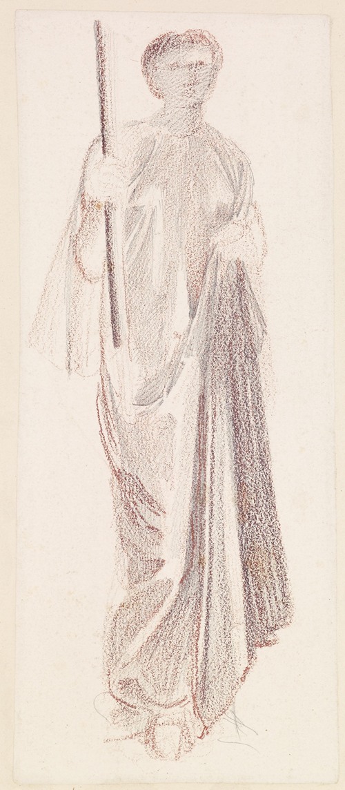 St George Series – Study of Female Attendant for ‘The Princess led to the Dragon’