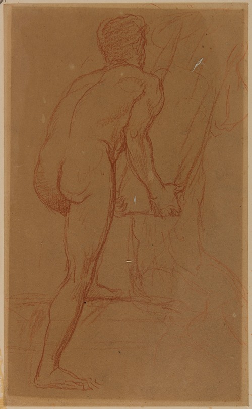 Homme nu de dos (1863-1864)