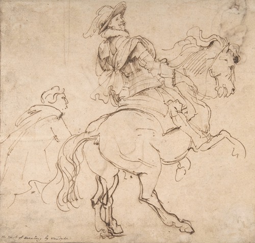 Study for an Equestrian Portrait, Possibly that of Albert de Ligne, Count of Arenberg