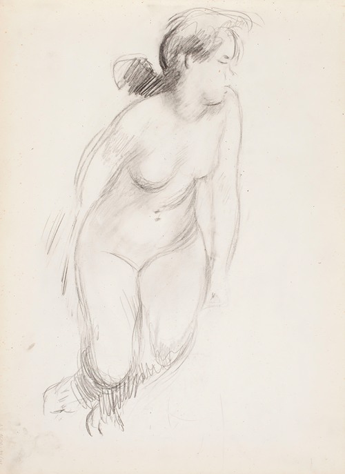Sitting naked woman (1908 - 1909)